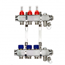 Комплект коллекторов Ридан SSM-3RF set с расходомерами и кронштейнами 3 контура 088U0953R
