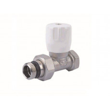 Вентиль радиаторный прямой ручной General Fittings 1/2 ВР - 1/2 НР с уплотнением O-RING EVR081211