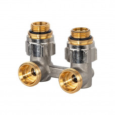 Узел радиаторный угловой Oventrop Multiflex R ZB 3/4 x 1/2 EK никелированный 101580084