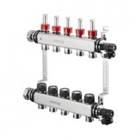 Коллектор распределительный Oventrop Multidis SF 12 контуров 1 x 3/4 EK с ротаметрами 1406362