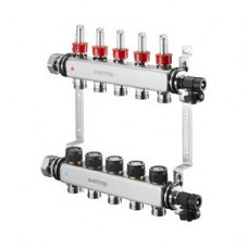 Коллектор распределительный Oventrop Multidis SF 12 контуров 1 x 3/4 EK с ротаметрами 1406362
