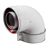 Отвод коаксиальный начальный Baxi 90° 60/100 мм MT71410142