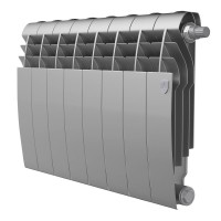 Биметаллический радиатор Royal Thermo BiLiner 350 Silver Satin VR 8 секций нижнее подключение 1506301