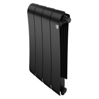 Радиатор биметаллический Royal Thermo Infinity 500 Noir Sable VR80 4 секции нижнее подключение НС-1658383