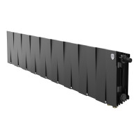 Радиатор биметаллический Royal Thermo PianoForte 200 18 секций нижнее подключение черный 1682328