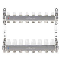 Коллекторный блок Kromwell 1x3/4 EK 8 выходов с термостатическими вставками KW.SM6500685