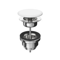 Kerama Marazzi Донный клапан для раковины, цвет: белый глянцевый. DRR.1/WHT