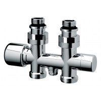 Узел нижнего подключения прямой FAR 3/4 EU - 1/2 HP серебристый FL 0268 3412