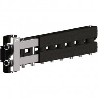 Балансировочный коллектор GIDRUSS BMSS-80-4D.EPP (до 80 кВт, подкл. котла G 1, 3 контура G 1, боковой контур G 1, зеркально-матовая полировка, 4D-кронштейны K.UM