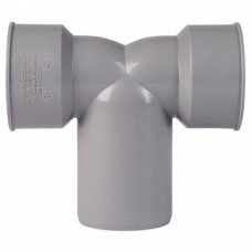 Отвод, Ostendorf, HT, HTDSW, 90°, 40, 50, 40, сифонный двойной, PP, цвет-RAL 7037 серая пыль Отвод, Ostendorf, HT, HTDSW, 90°, 40, 50, 40, сифонный двойной, PP, цвет-RAL 7037 серая пыль
