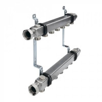 Коллектор для систем отопления VALTEC 1 x 3/4 EK нержавеющая сталь 5 выходов 712554