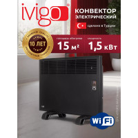 Конвектор  iVigo EPKP 15 Wi-Fi 1500 Вт черный EPKP 15 Wi-Fi