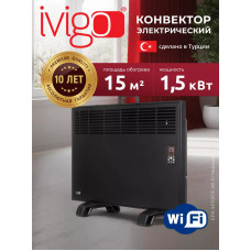 Конвектор iVigo EPKP 15 Wi-Fi 1500 Вт черный EPKP 15 Wi-Fi Конвектор iVigo EPKP 15 Wi-Fi 1500 Вт черный EPKP 15 Wi-Fi
