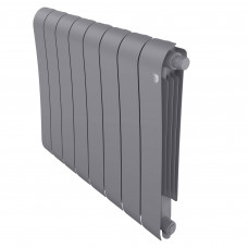 Радиатор биметаллический Royal Thermo Infinity 500 8 секций нижнее подключение Silver Satin RPIF50008SSVR