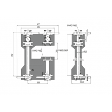 Насосная группа прямая фланцевая Huch EnTEC DN40 PN10 без насоса EFG40010 Насосная группа прямая фланцевая Huch EnTEC DN40 PN10 без насоса EFG40010