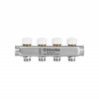Коллектор Hoobs, нерж. сталь, термостатическими клапанами, 1 х3/4 -8 вых.. HB-INCTO-711508