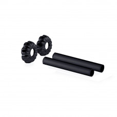 Комплект декоративных трубок SR Rubinetterie Old Style L160 x Ø18-20-1/2 чёрный матовый 0497-1500V16S
