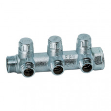 Коллектор запорный проходной FAR MULTIFAR 3/4х1/2 на 3 отвода FK 3870 3412