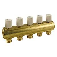 Коллектор распределительный Giacomini R553 1 x 3/4 EK 2 отвода R553VY042