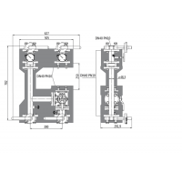 Насосная группа смесительная фланцевая Huch EnTEC DN40 PN10 без насоса EFG40020
