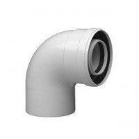 Коаксиальный отвод Baxi полипропиленовый 87° 80/125 мм KMT71408871