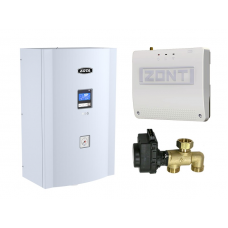 Миникотельная-SET ZOTA MK-S 9 кВт (котел + клапан ГВС ZOTA BPV + ZONT SMART 2.0 с OpenTherm)