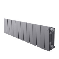 Радиатор биметаллический Royal Thermo PianoForte 200 Silver Satin 16 секций боковое подключение НС-1346025