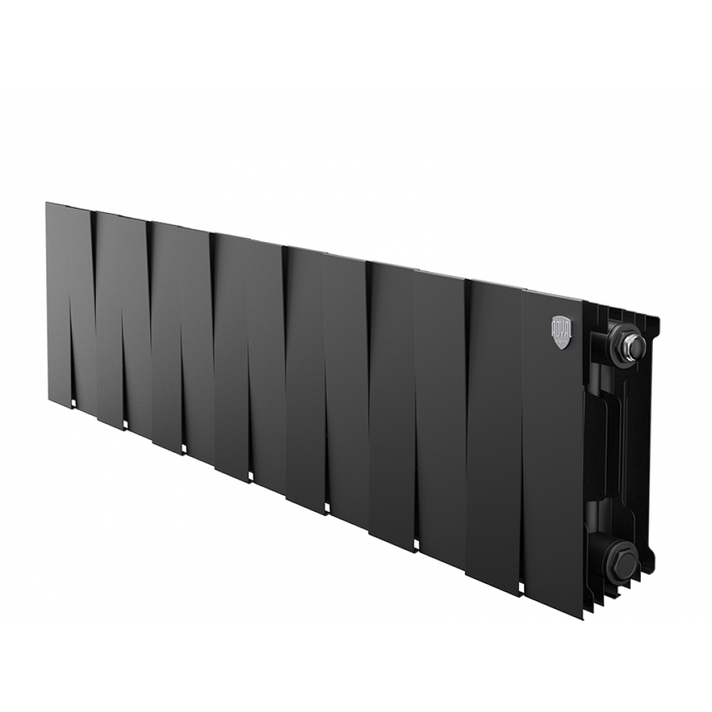 Радиатор биметаллический Royal Thermo PianoForte 200 Noir Sable 14 секций боковое подключение НС-1346005