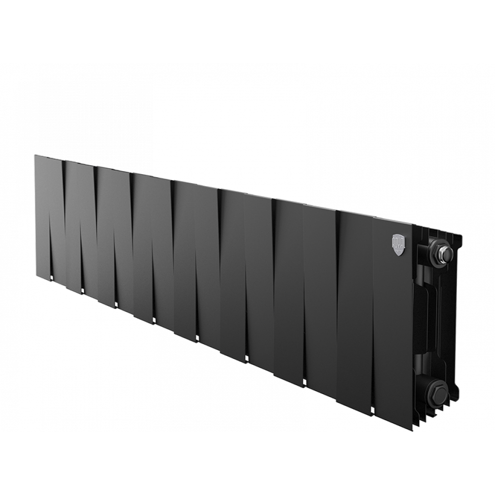 Радиатор биметаллический Royal Thermo PianoForte 200 Noir Sable 16 секций боковое подключение НС-1346007