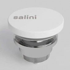 Salini D604 Донный клапан для раковины, фиксированный, S-Stone, цвет: белый матовый. 166302M Salini D604 Донный клапан для раковины, фиксированный, S-Stone, цвет: белый матовый. 166302M