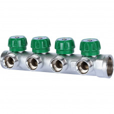 Коллектор регулирующий STOUT 1 , 4 отвода 3/4  ЕК SMB-6850-013404 (SMB-6850-013404)