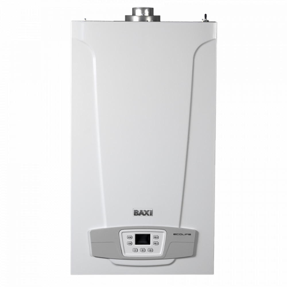 Котел  BAXI ECO Life 1.24F настен,24 кВт,одноконтурный, с закрыт. кам. сгор. (без дымохода)
