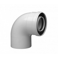 Отвод коаксиальный 90° Protherm DN 60/100 мм алюминий 0020199402