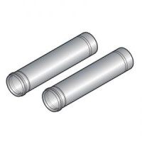 Удлинение дымохода De Dietrich 80 мм L=1950 мм алюминий 2 шт 84887607