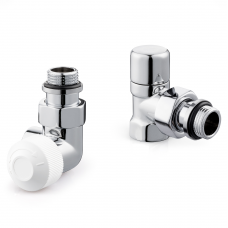 Набор термостатический для радиатора трехосевой ROYAL THERMO Design 1/2quot;М30х1,5 (Хром)