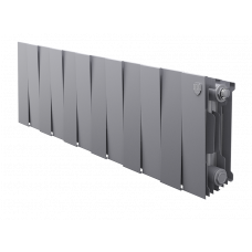 Радиатор биметаллический Royal Thermo PianoForte 200 Silver Satin 12 секций боковое подключение НС-1346021