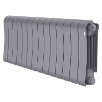 Радиатор биметаллический Royal Thermo Infinity 300 Silver Satin 14 секций боковое подключение НС-1683526