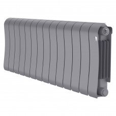 Радиатор биметаллический Royal Thermo Infinity 300 Silver Satin 14 секций боковое подключение НС-1683526