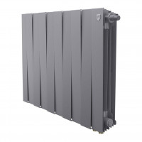 Радиатор биметаллический Royal Thermo PianoForte 500 Silver Satin 12 секций нижнее подключение НС-1506371