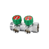 Коллектор регулирующий VARMEGA 1 2 выхода 3/4 EK хромированный VM14632